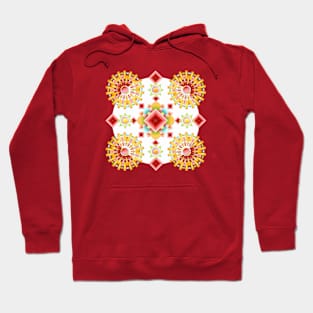 Starburst Geometric Design Hoodie